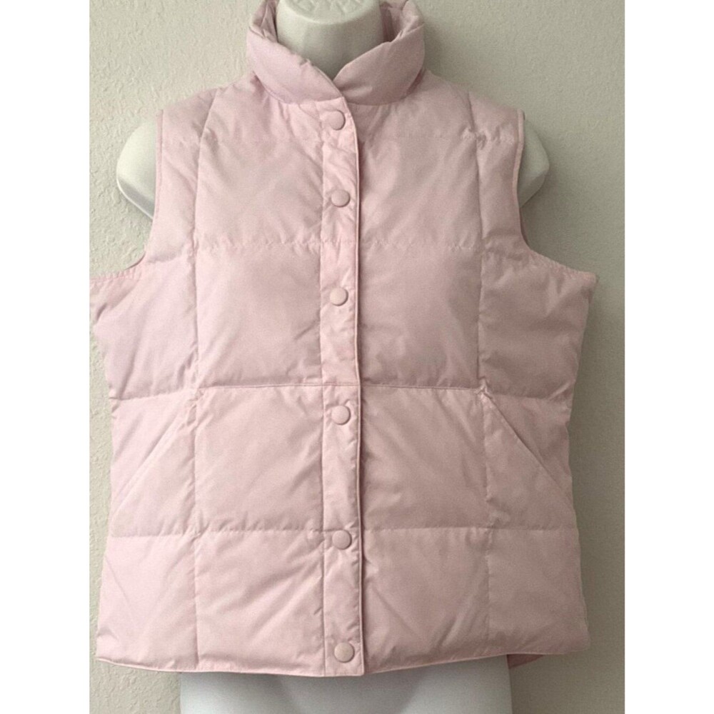 Lands' End Women's XS/P (2-4) Pink Quilted Down Puffer Vest - Like New